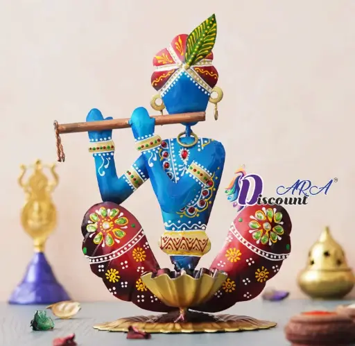 Krishna Red-Blue (Tealight Holder)