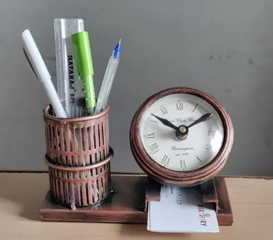 Clock & Card Holder