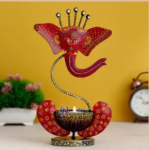 Mini Ganesha Red(TeaLight Holder)